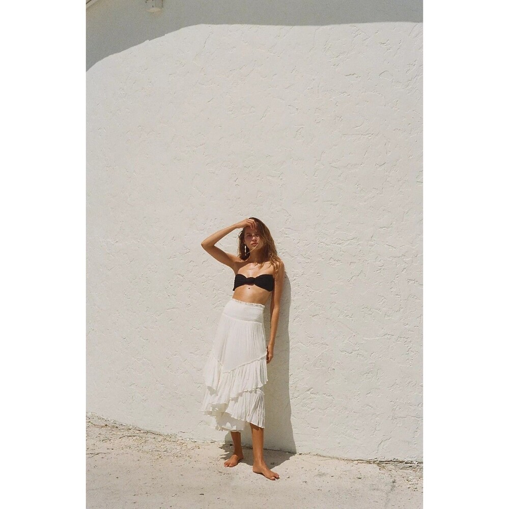 Free People Free-Est The Convertible Skirt Tube Midi Dress Smocked XS 287383 - Picture 5 of 11